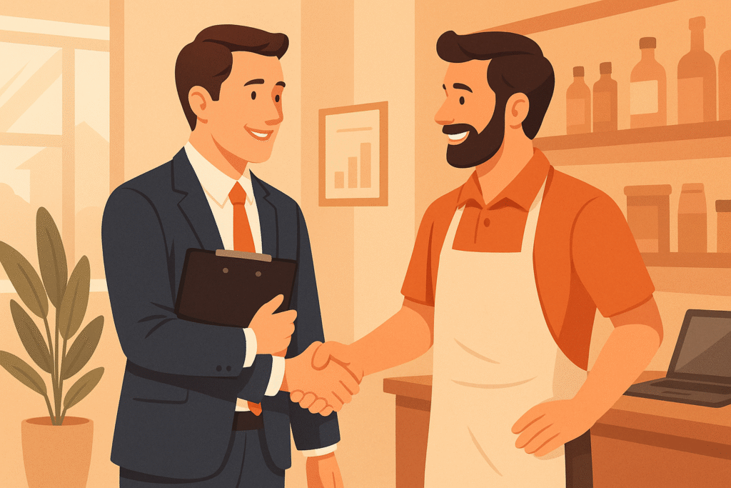 Alabama energy broker helping a local business owner