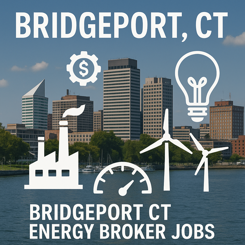 Bridgeport CT energy broker and consultant jobs illustration