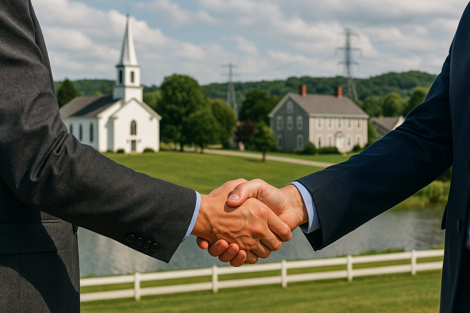 Norwich CT energy brokers handshake farmland