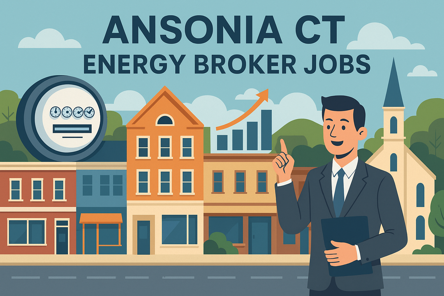 Ansonia CT energy broker and consultant jobs illustration