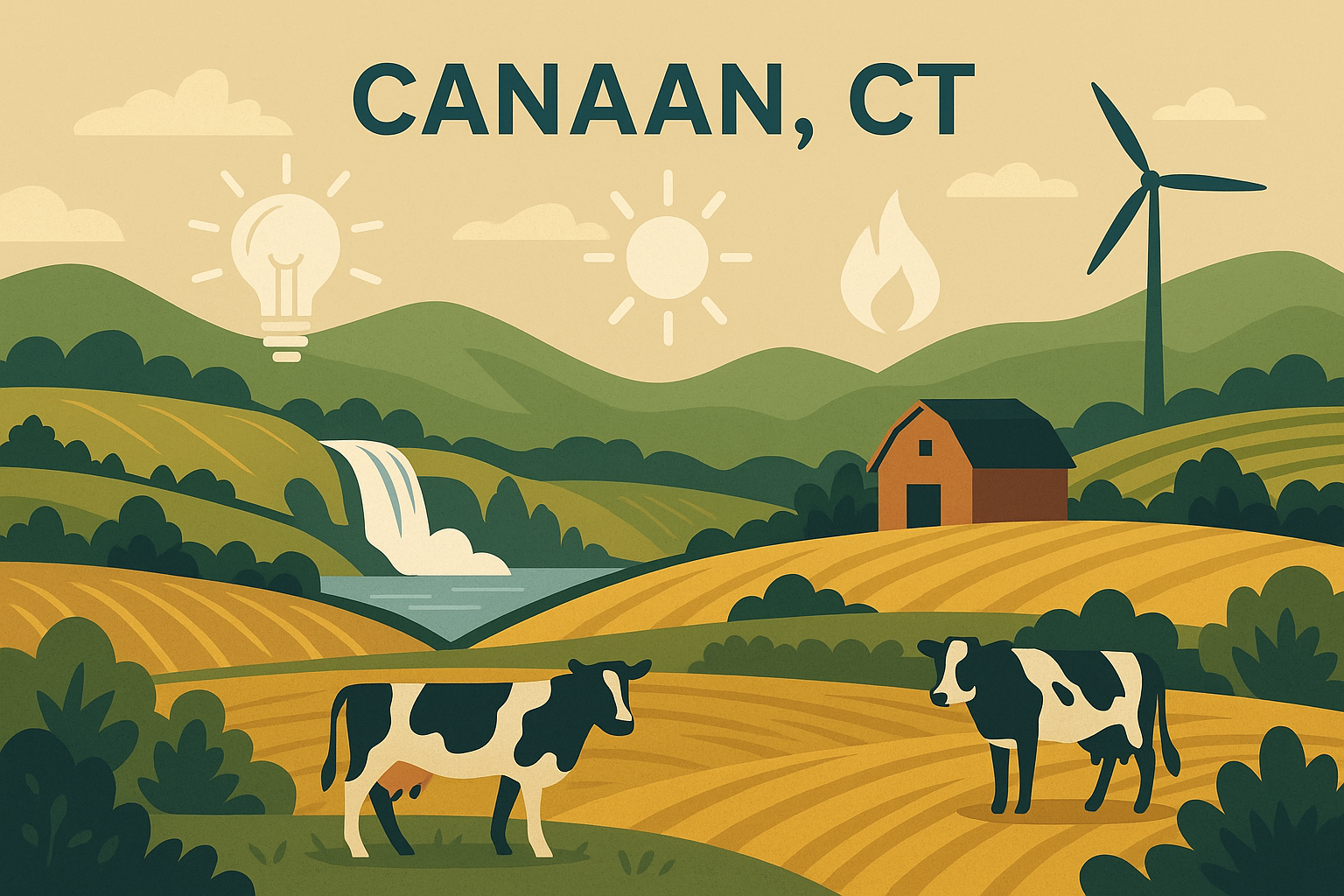 Canaan CT energy broker and consultant jobs illustration